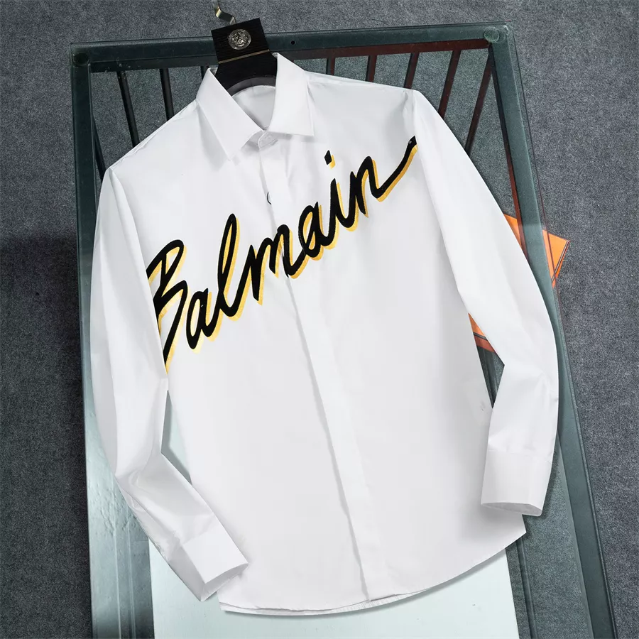 Affordable 1035 Balmain Shirts Long Sleeved For Men