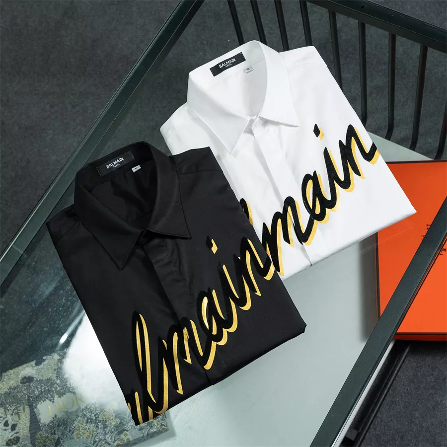 Affordable 1035 Balmain Shirts Long Sleeved For Men