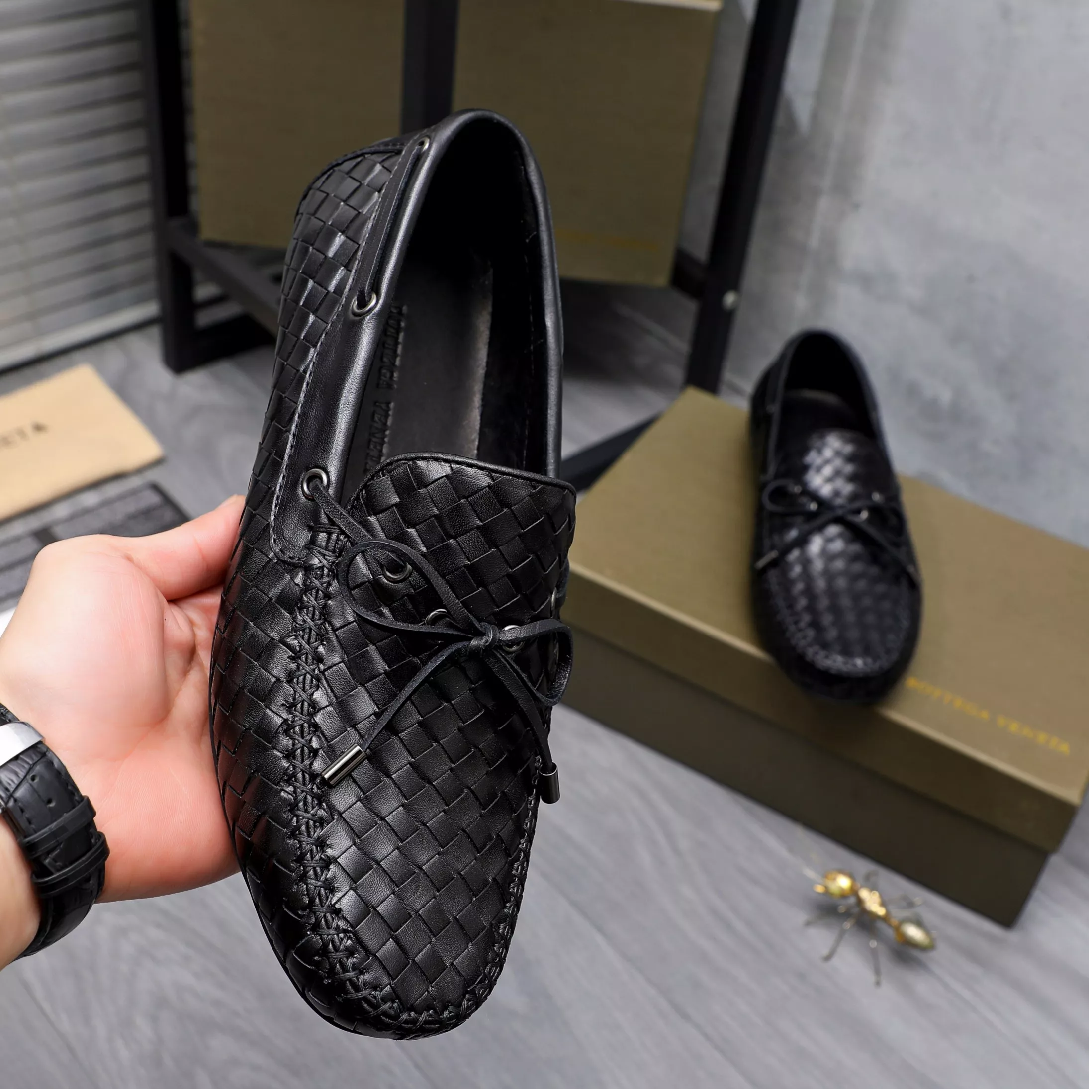 Affordable 205 Bottega Veneta BV Leather Shoes For Men