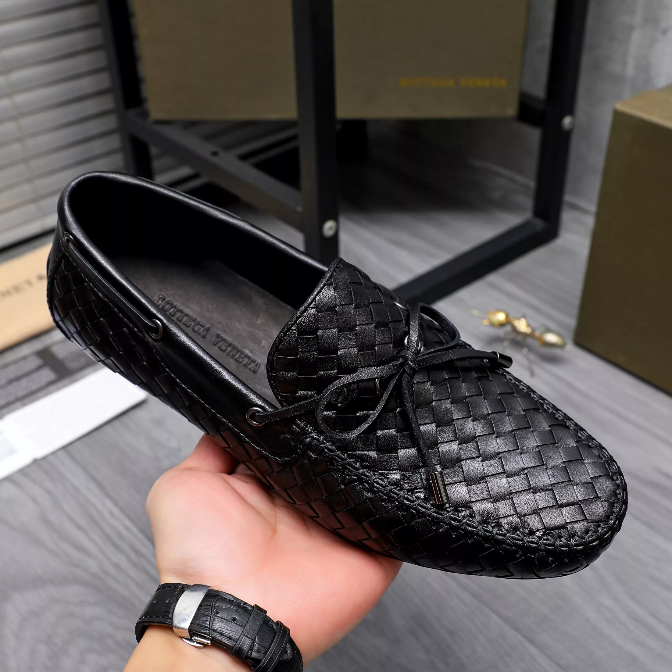 Affordable 205 Bottega Veneta BV Leather Shoes For Men