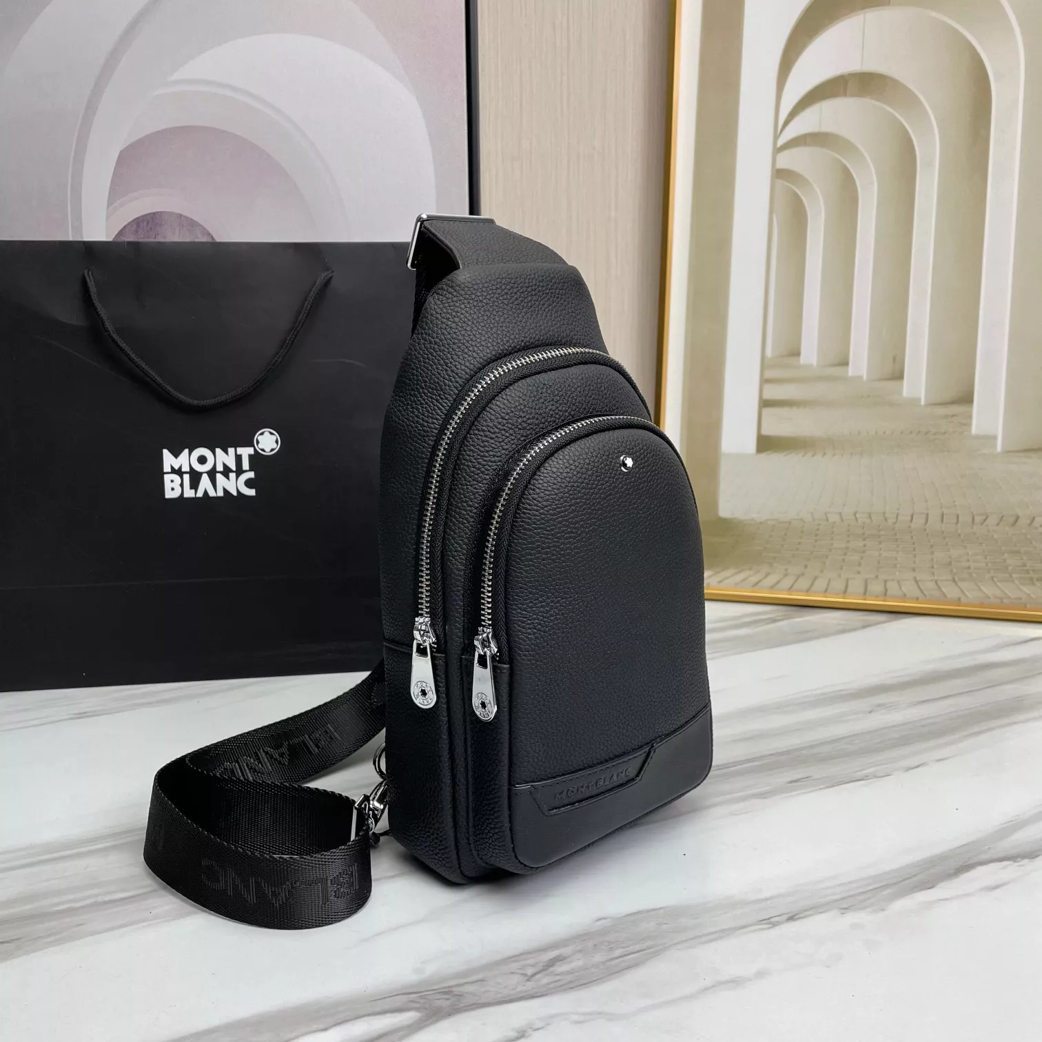 Affordable 233 Mont Blanc AAA Man Messenger Bags