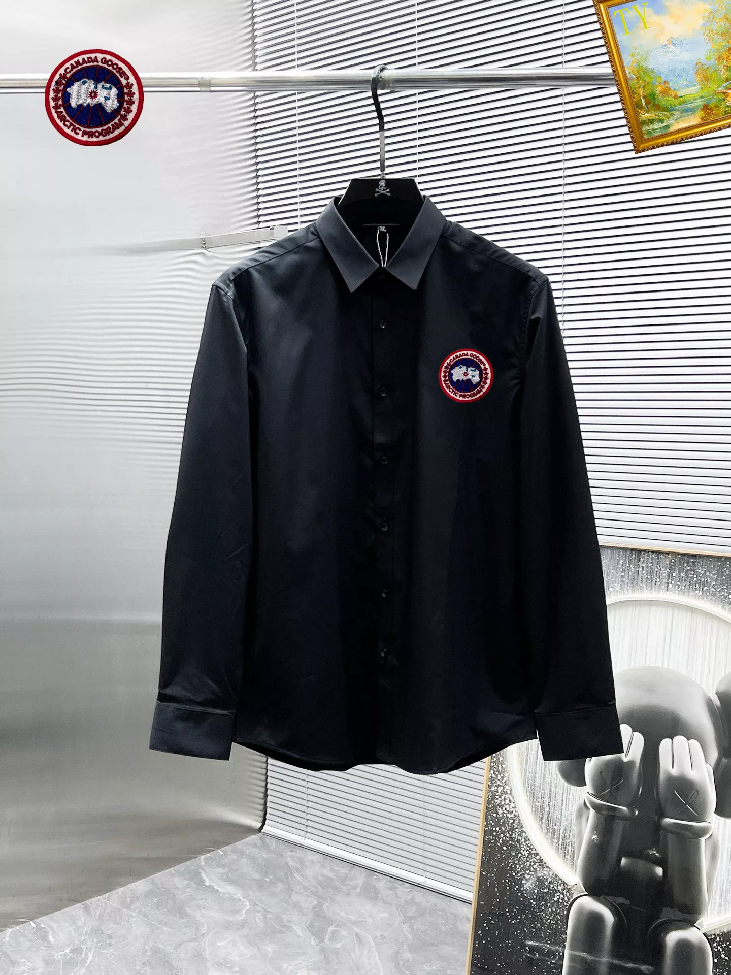 Affordable 3141 Canada Goose Shirts Long Sleeved For Men