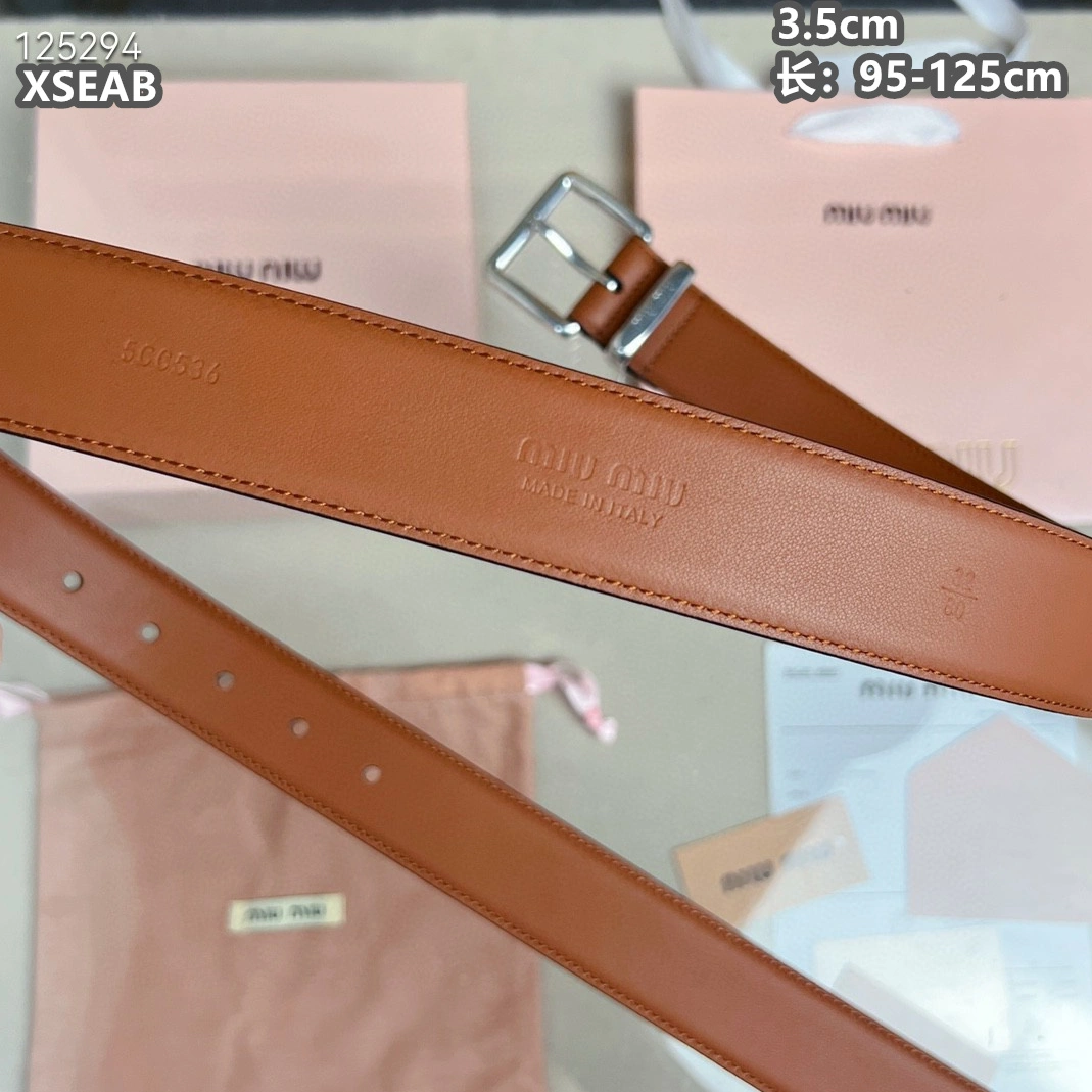 Affordable 3853 MIU MIU AAA Quality Belts For Unisex