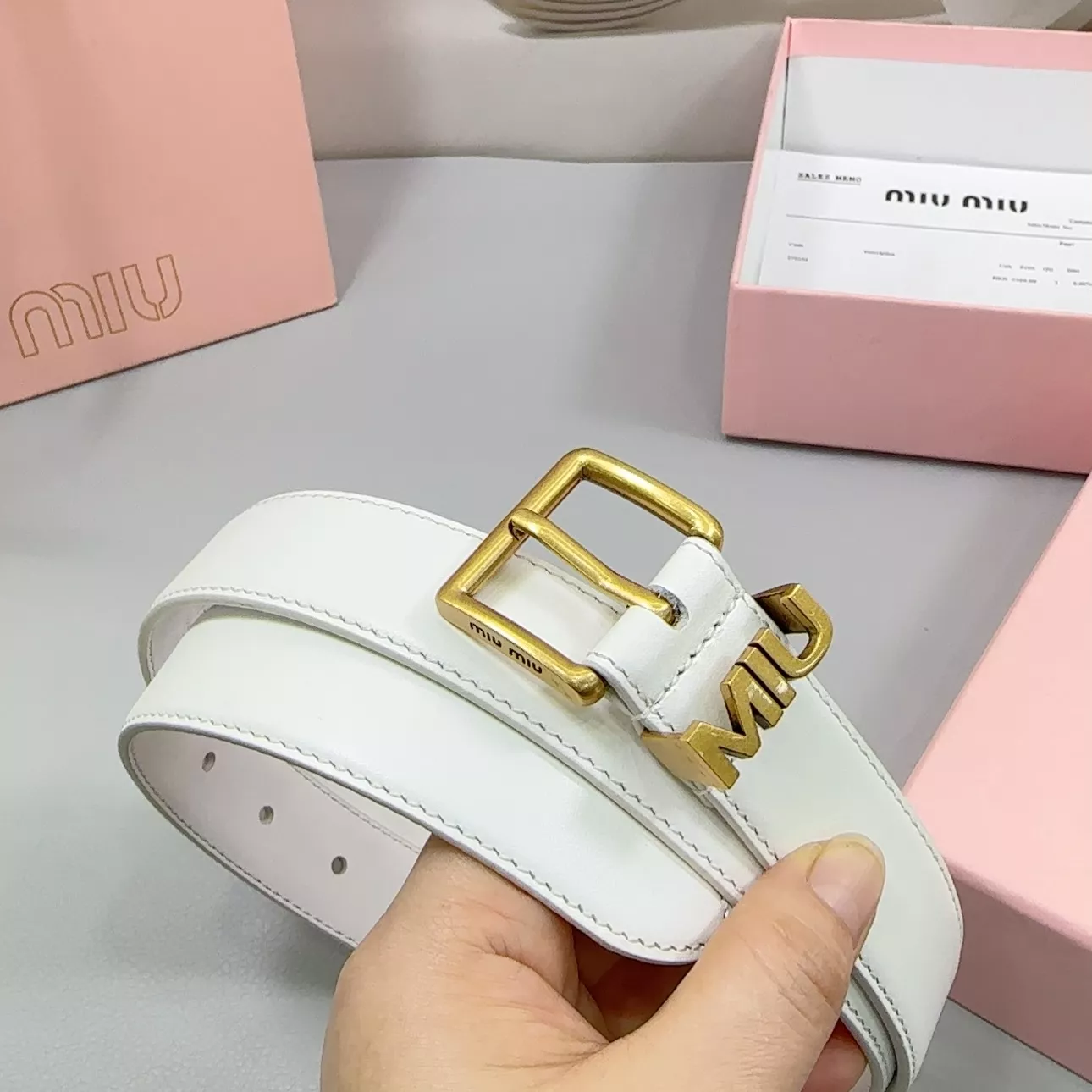 Affordable 4659 MIU MIU AAA Quality Belts In 3.0cm For Women