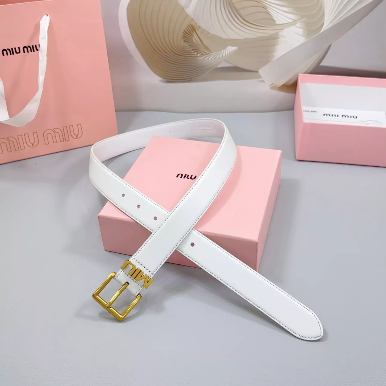 Affordable 4659 MIU MIU AAA Quality Belts In 3.0cm For Women