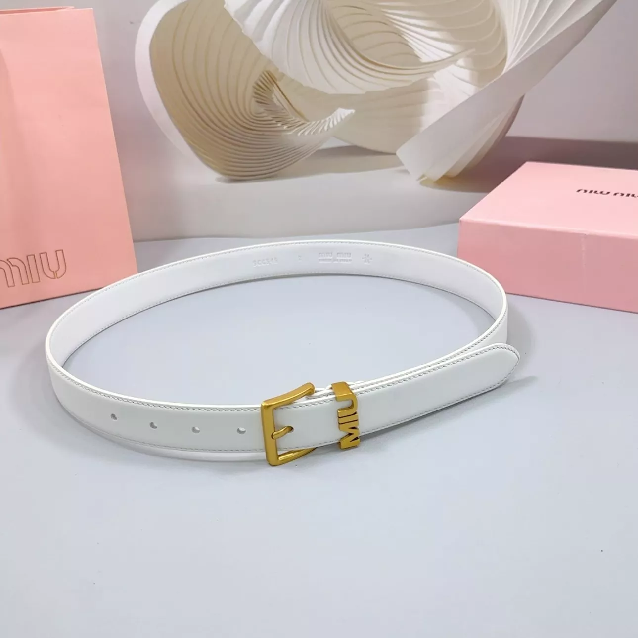 Affordable 4659 MIU MIU AAA Quality Belts In 3.0cm For Women