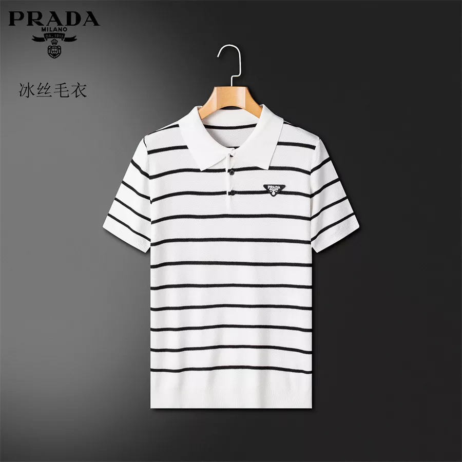 Affordable 5708 Prada T-Shirts Short Sleeved For Men
