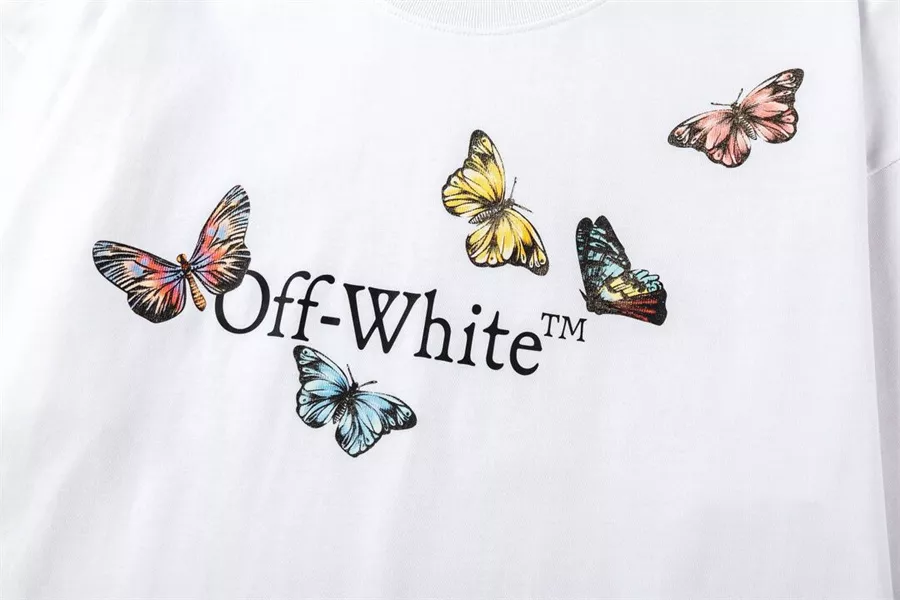 Affordable 5851 Off-White T-Shirts Short Sleeved For Unisex