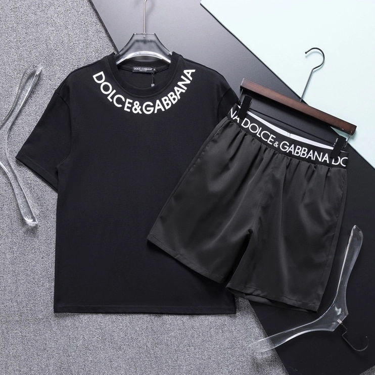 Affordable 6245 Dolce & Gabbana D&G Tracksuits Short Sleeved For Men