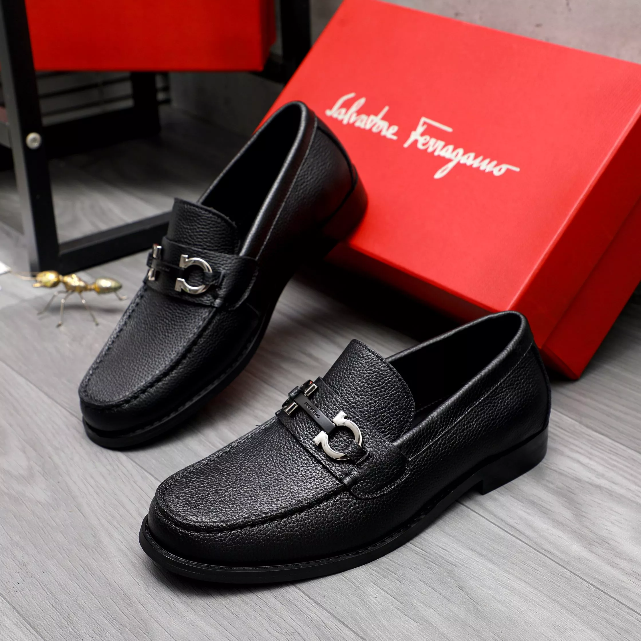 Affordable 6756 Salvatore Ferragamo Leather Shoes For Men