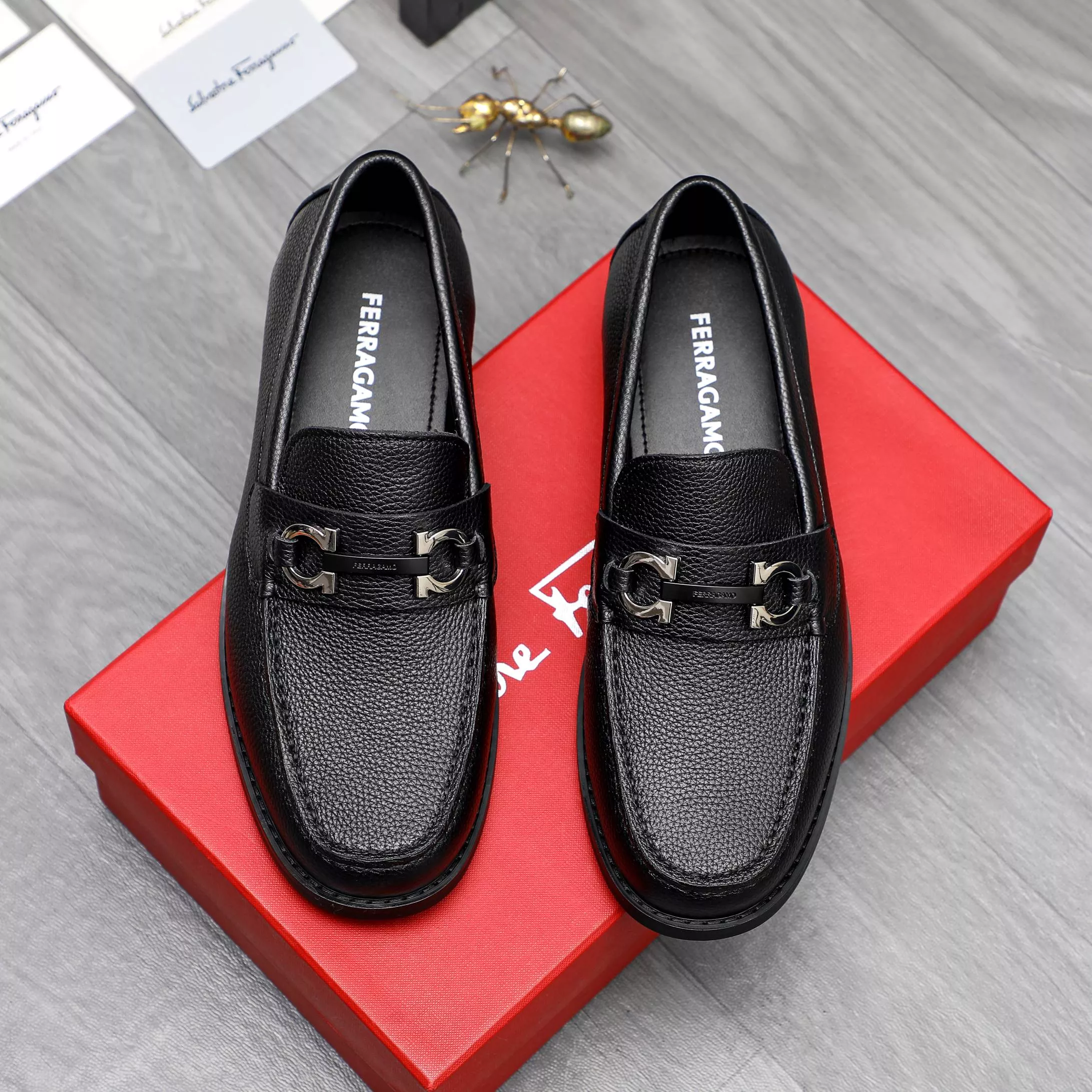 Affordable 6756 Salvatore Ferragamo Leather Shoes For Men