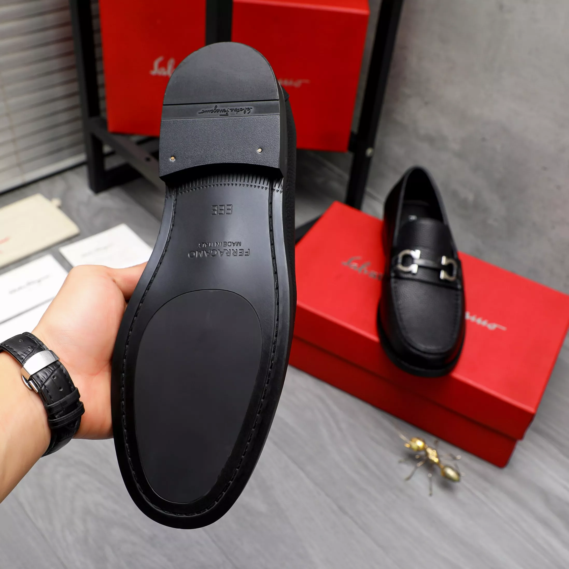 Affordable 6756 Salvatore Ferragamo Leather Shoes For Men