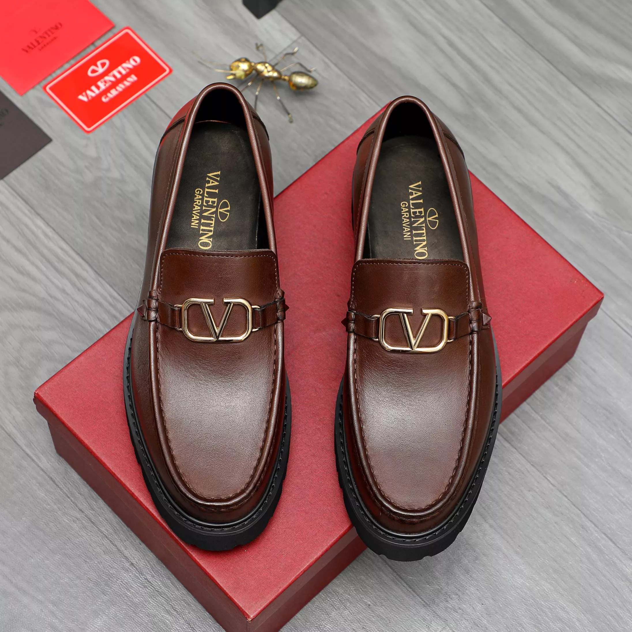 Affordable 757 Valentino Leather Shoes For Men