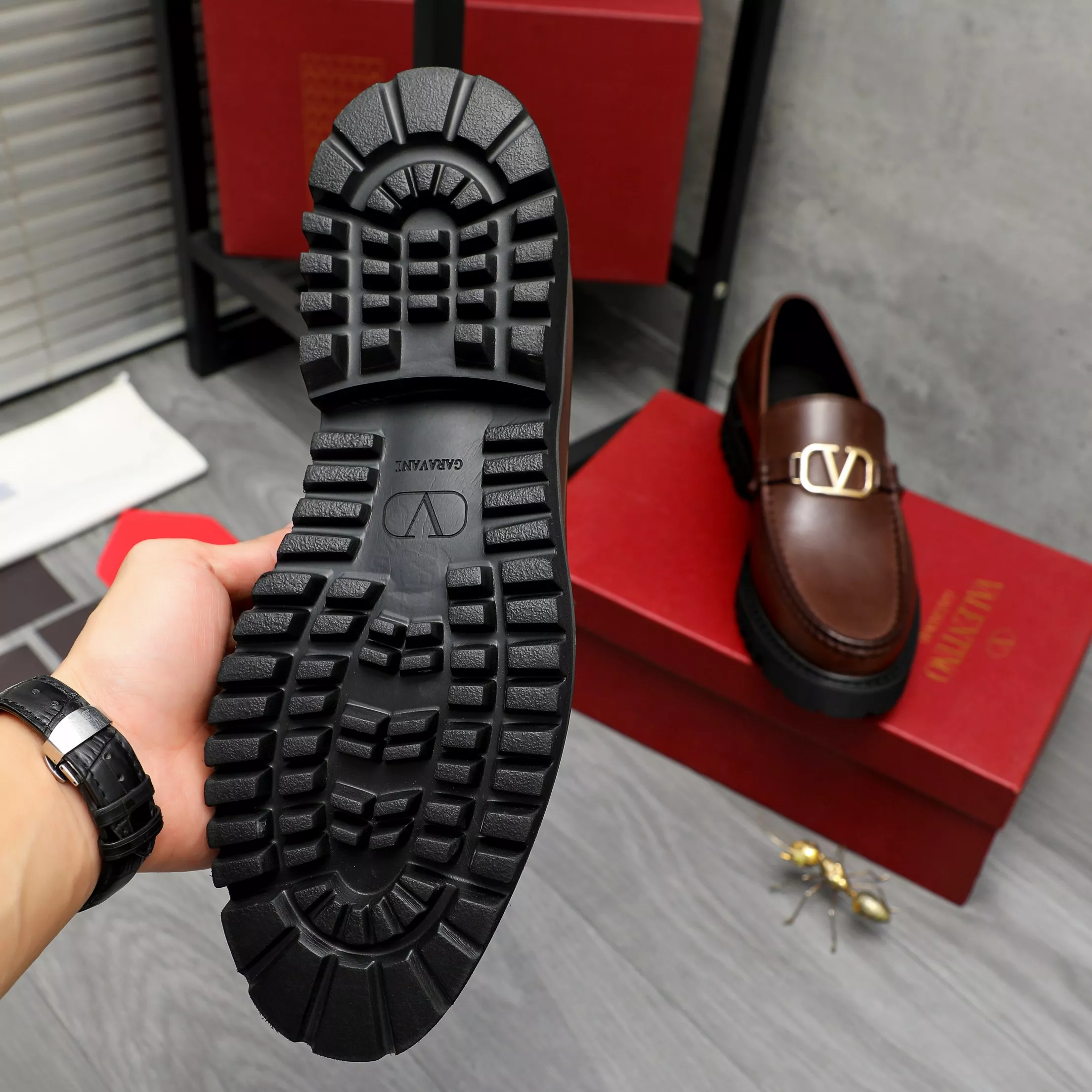 Affordable 757 Valentino Leather Shoes For Men