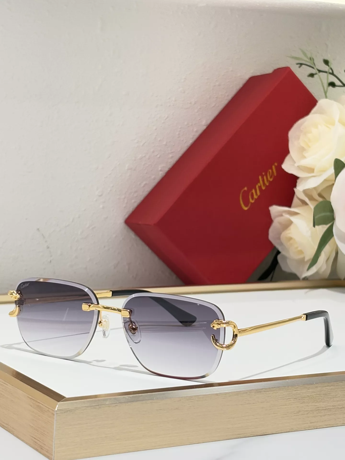 Affordable 774 Cartier AAA Quality Sunglassess