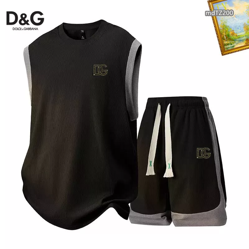 Affordable 8026 Dolce & Gabbana D&G Tracksuits Sleeveless For Men