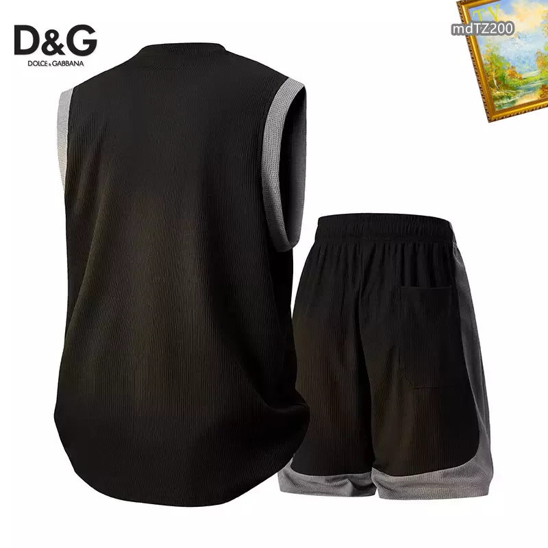 Affordable 8026 Dolce & Gabbana D&G Tracksuits Sleeveless For Men