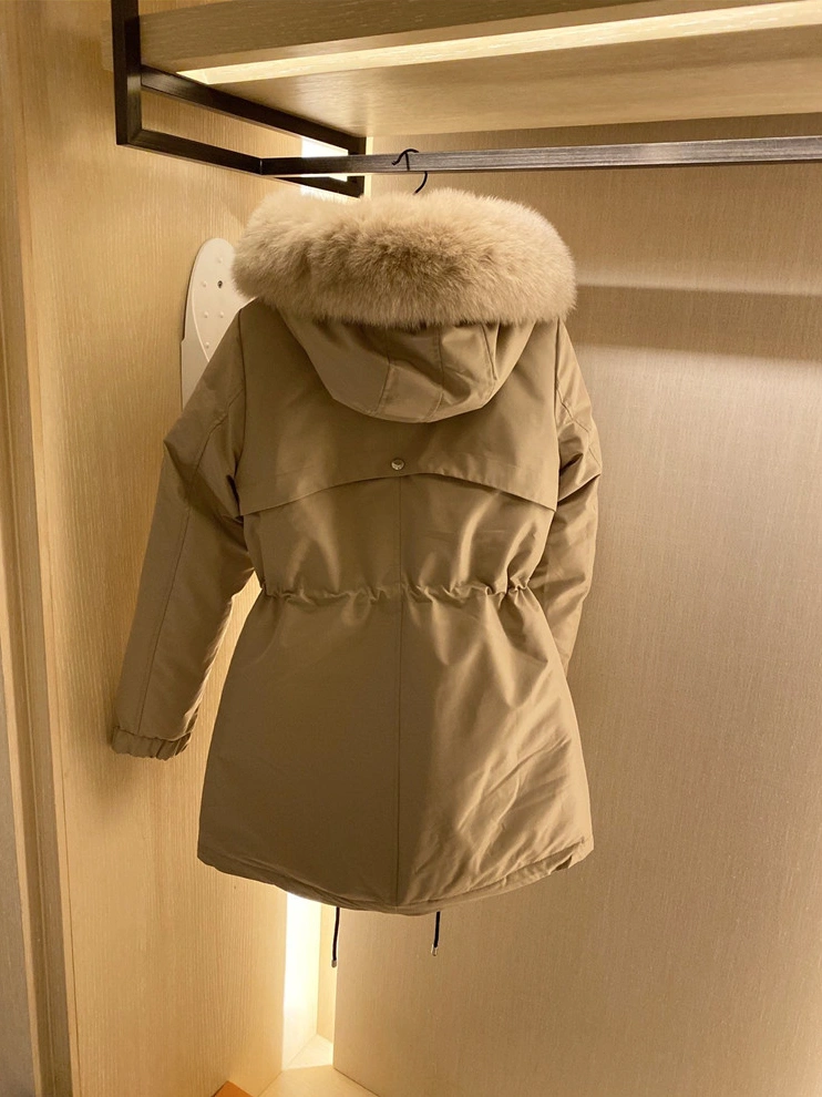 Affordable 8065 Prada Down Feather Coat Long Sleeved For Women