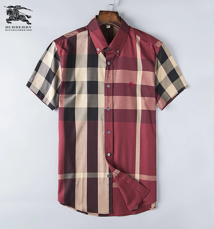 Affordable 8418 Burberry Shirts Short Sleeved For Men
