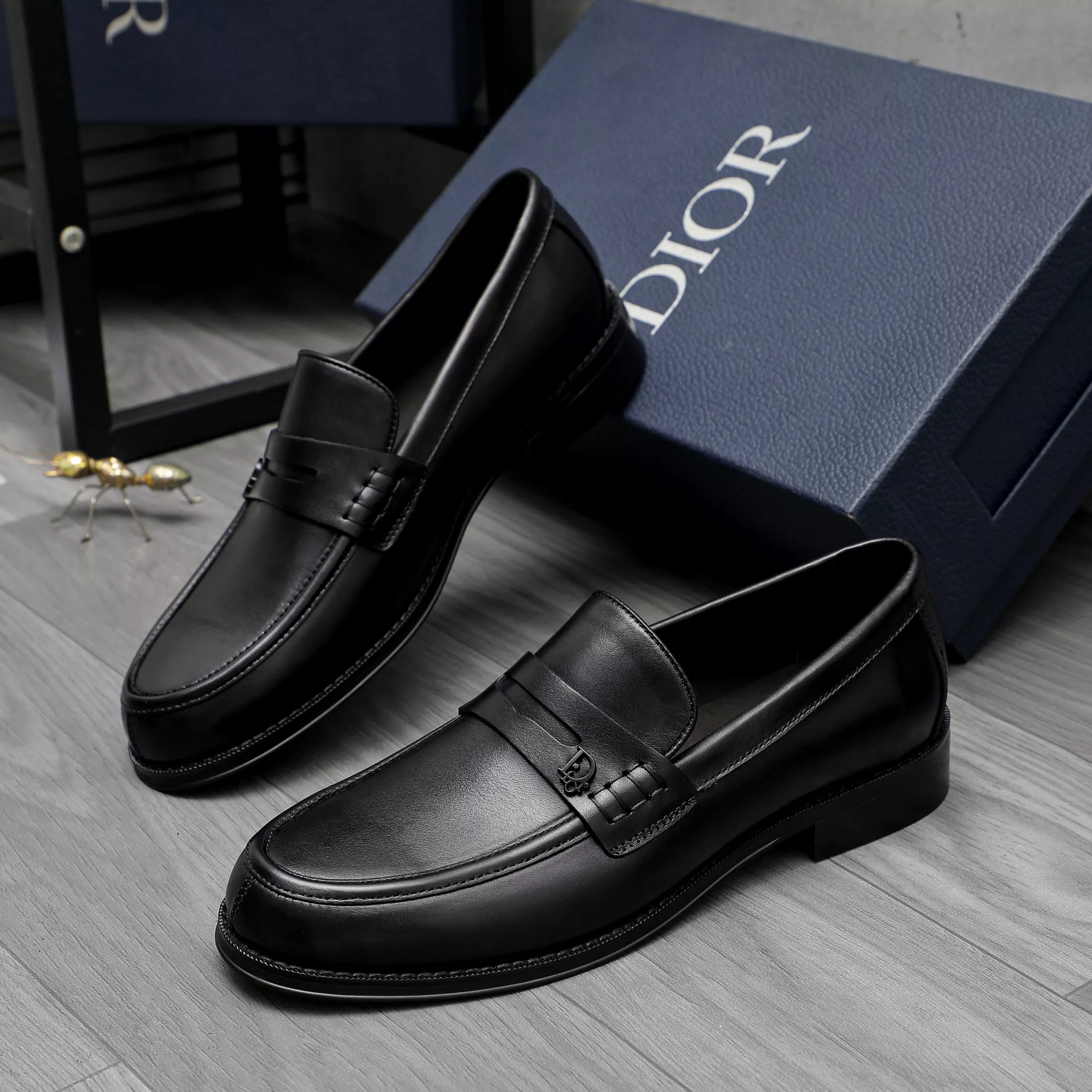 Affordable 8523 Christian Dior Leather Shoes For Men