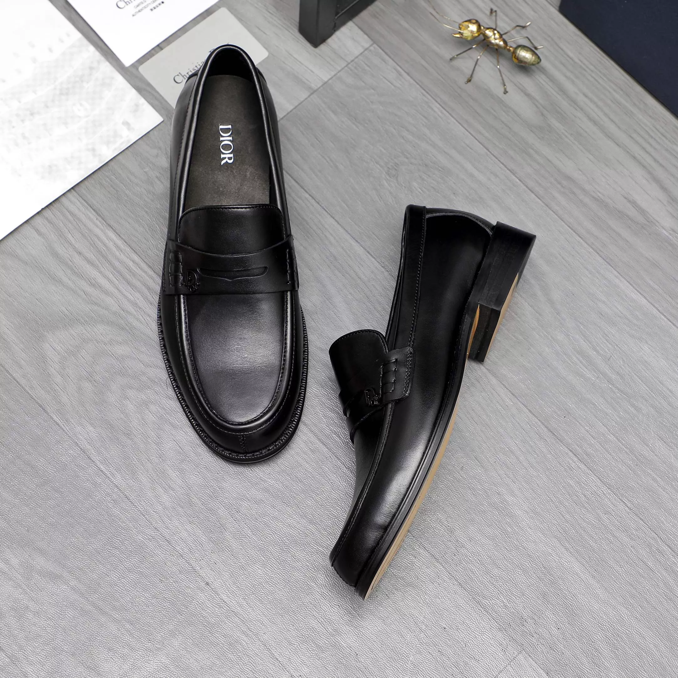 Affordable 8523 Christian Dior Leather Shoes For Men