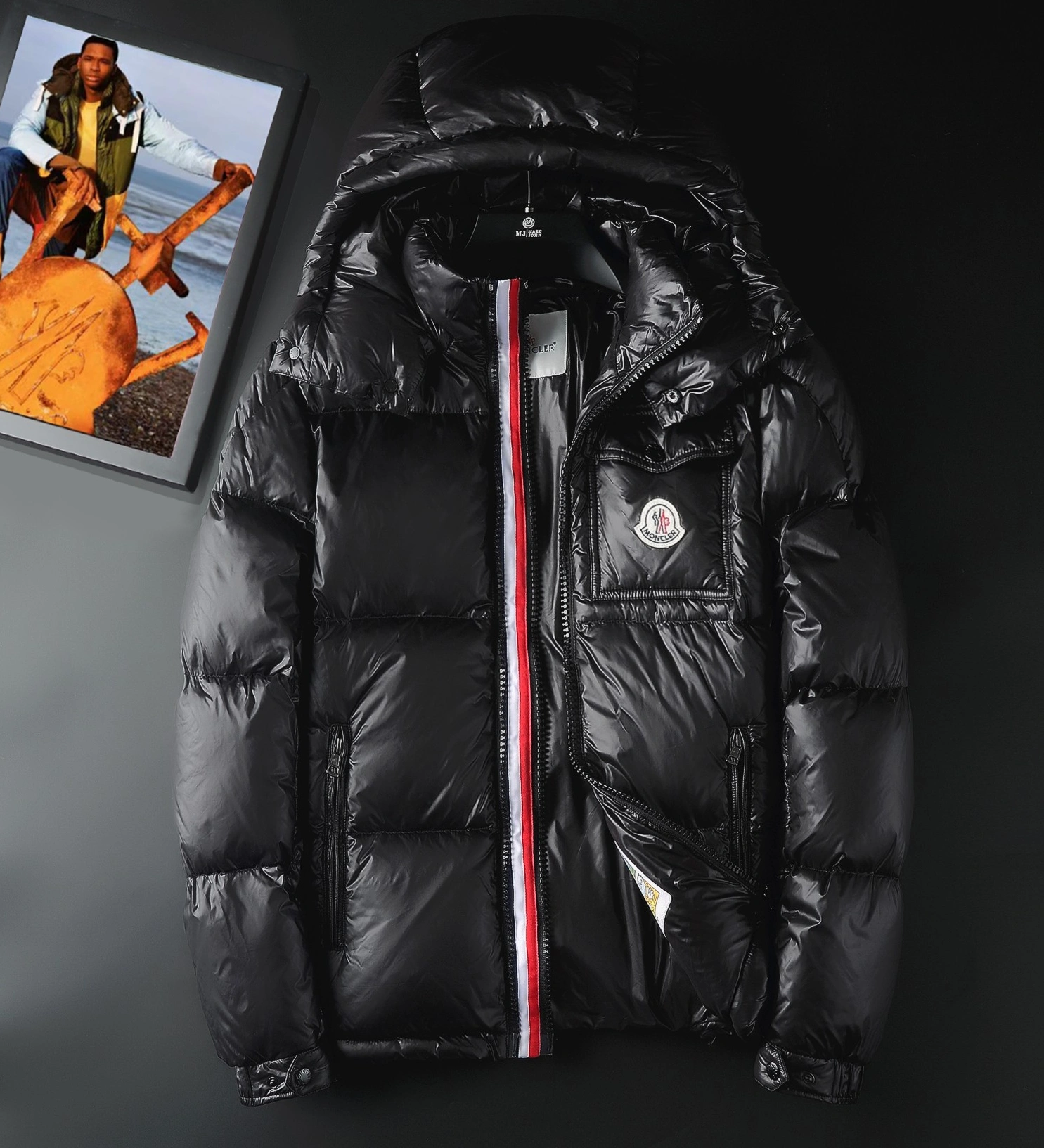 Affordable 9051 Moncler Down Feather Coat Long Sleeved For Men