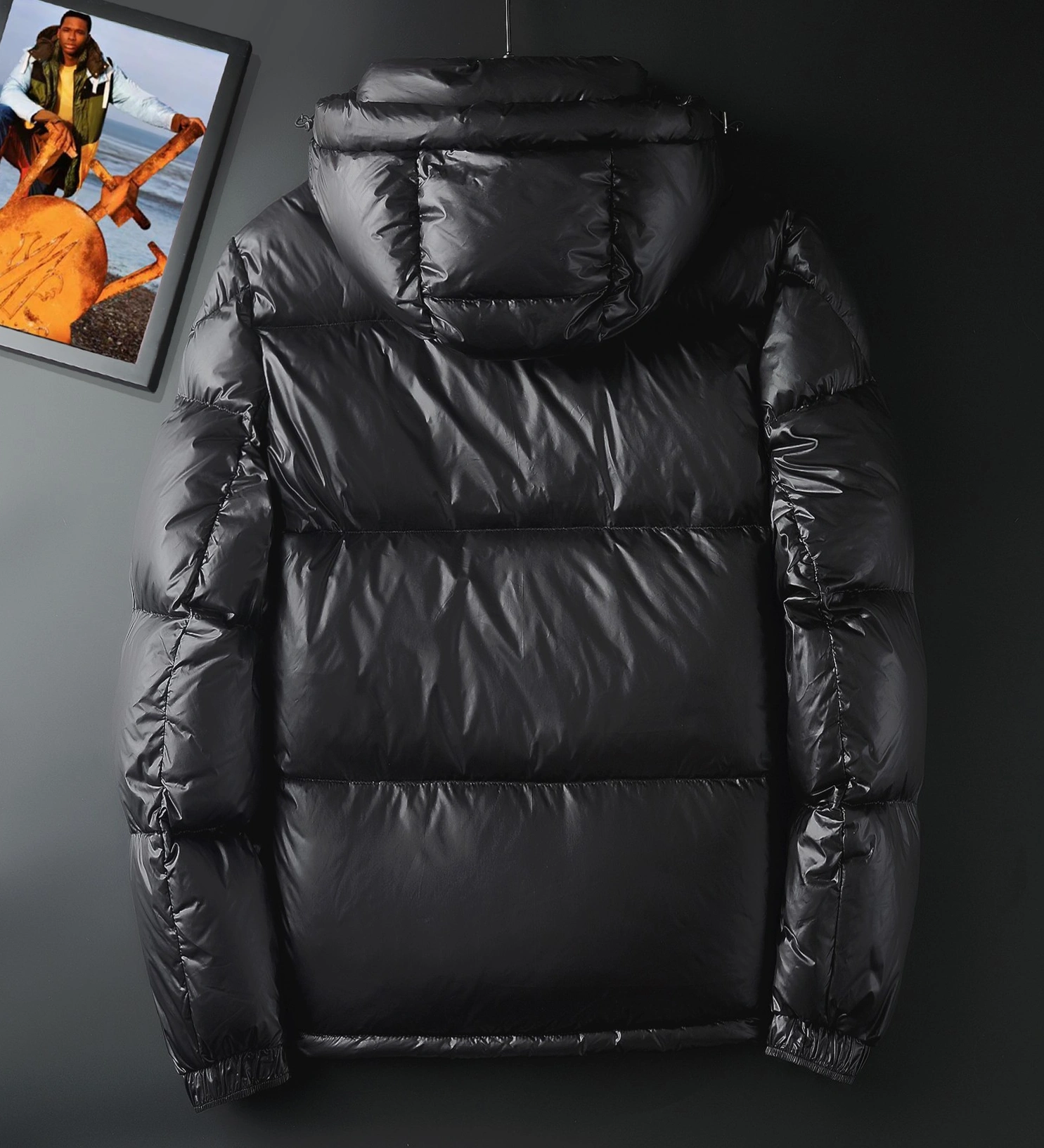 Affordable 9051 Moncler Down Feather Coat Long Sleeved For Men