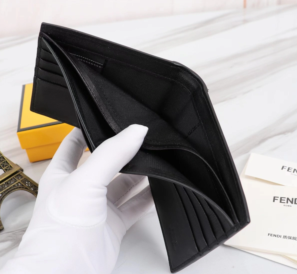 Affordable 9278 Fendi AAA Man Wallets