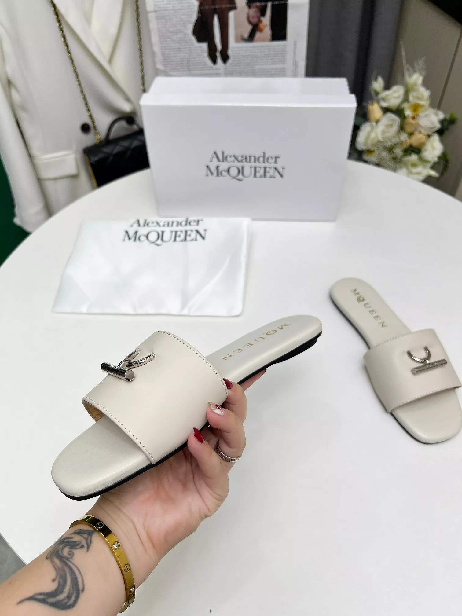 Affordable 9801 Alexander McQueen Slippers For Women