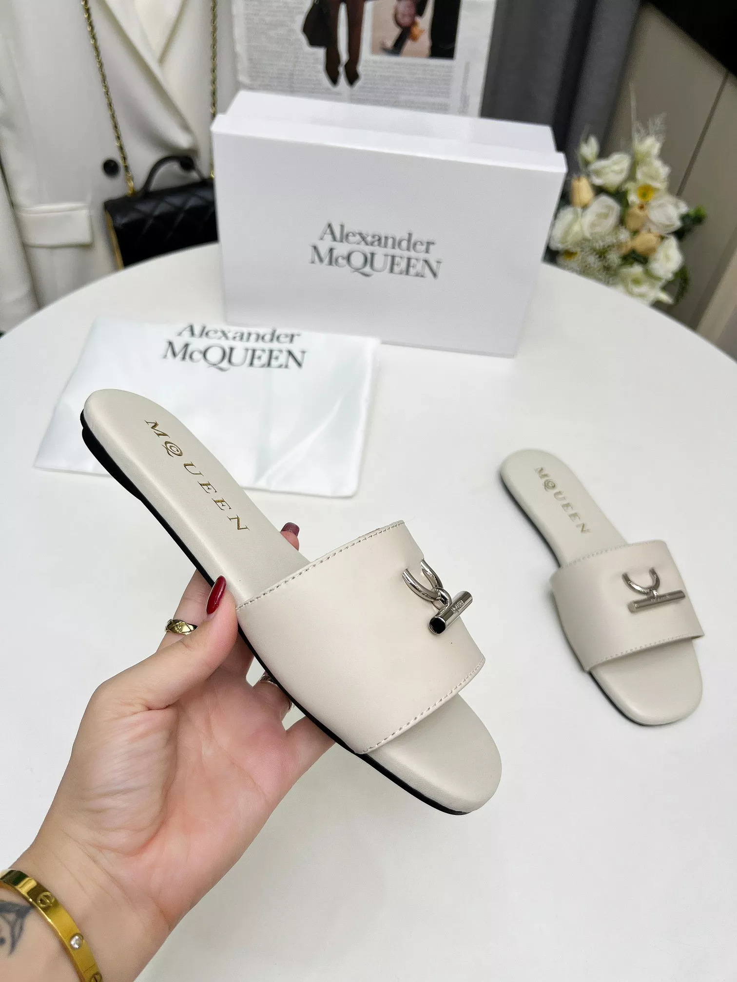 Affordable 9801 Alexander McQueen Slippers For Women