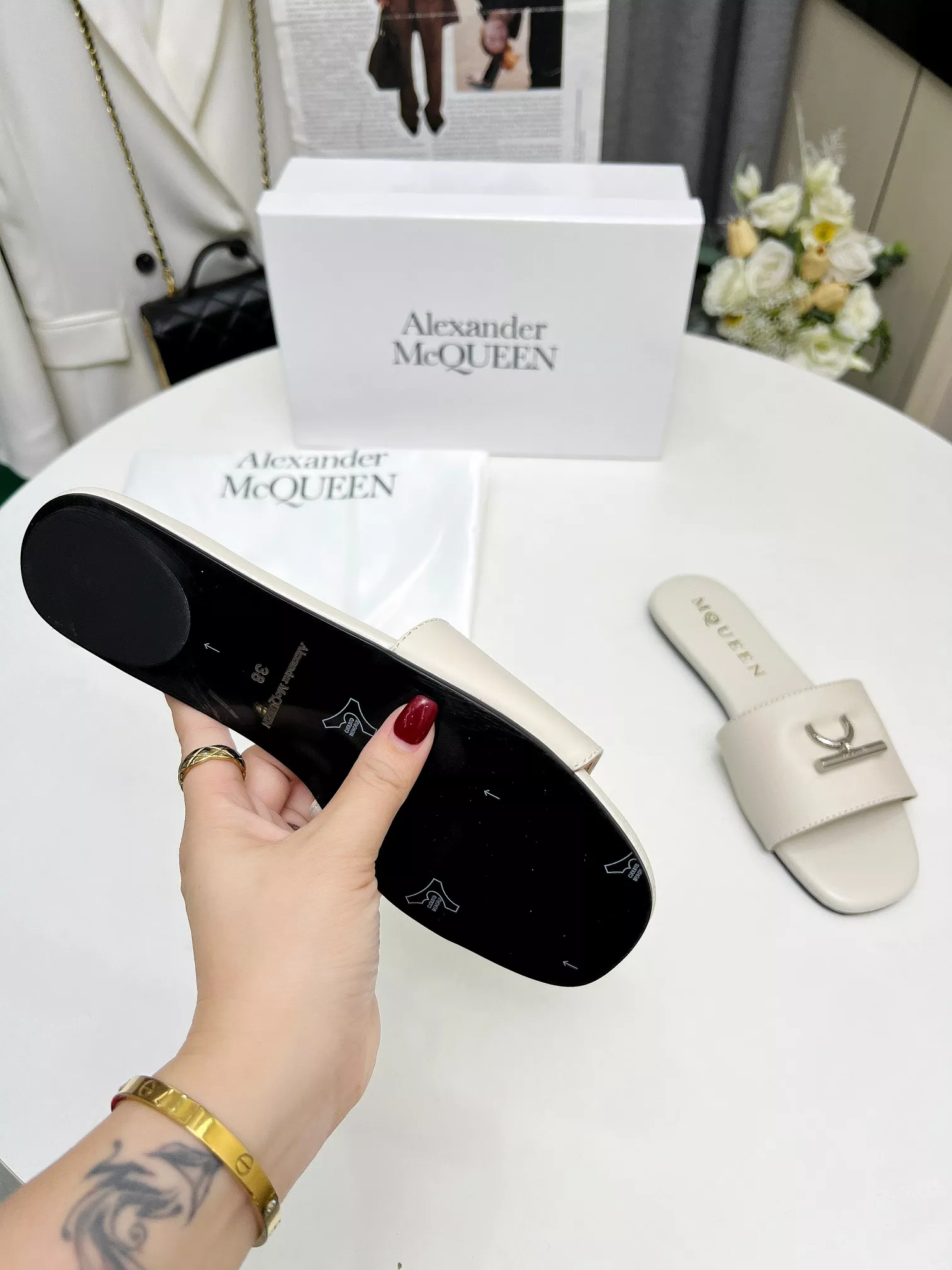 Affordable 9801 Alexander McQueen Slippers For Women