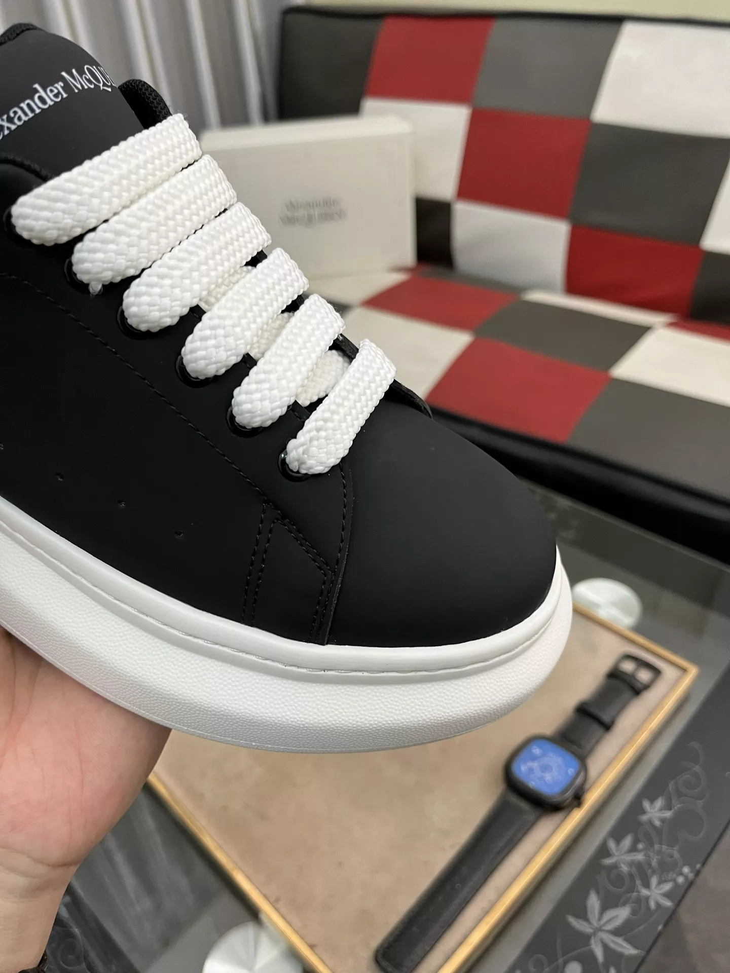 Alexander McQueen Casual Shoes For Men Soft 8537