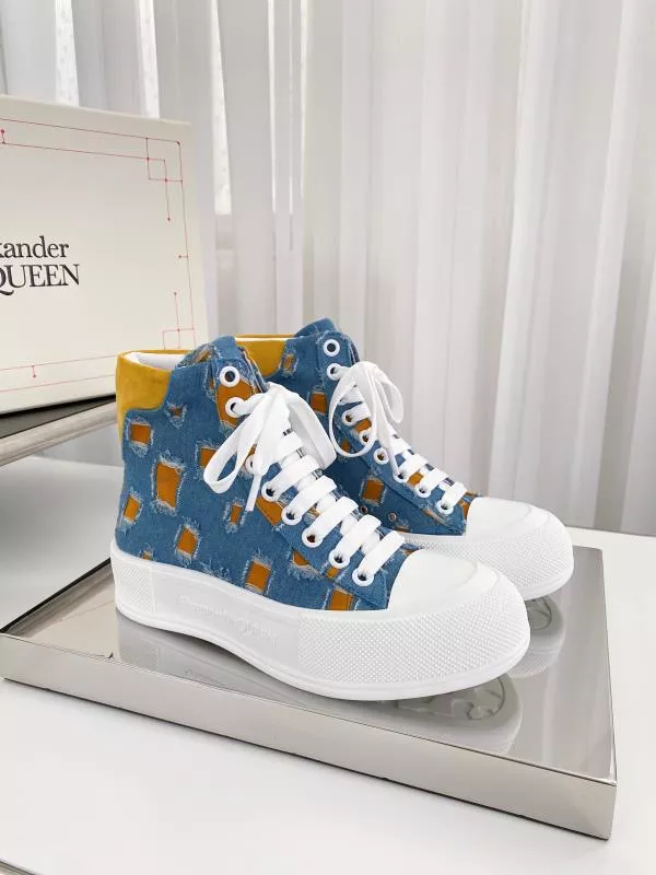 Alexander McQueen High Tops Shoes For Men Versatile 7002