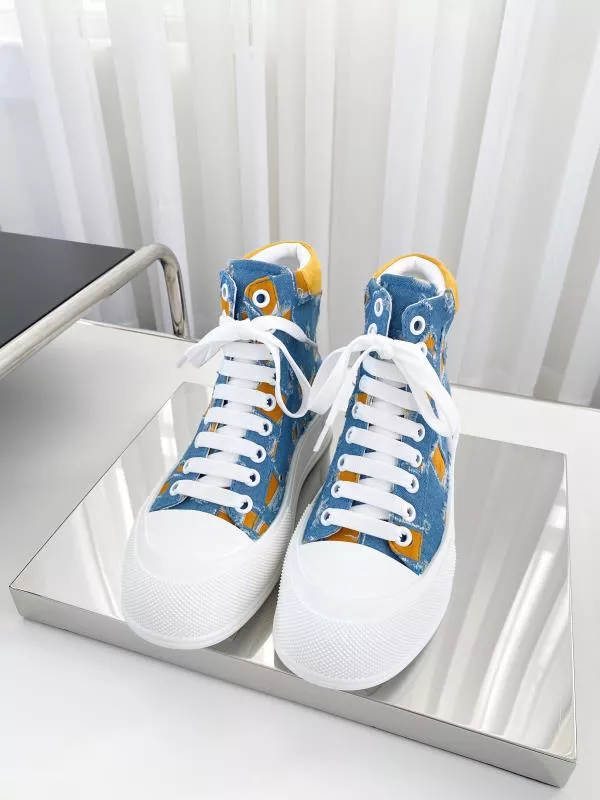 Alexander McQueen High Tops Shoes For Men Versatile 7002