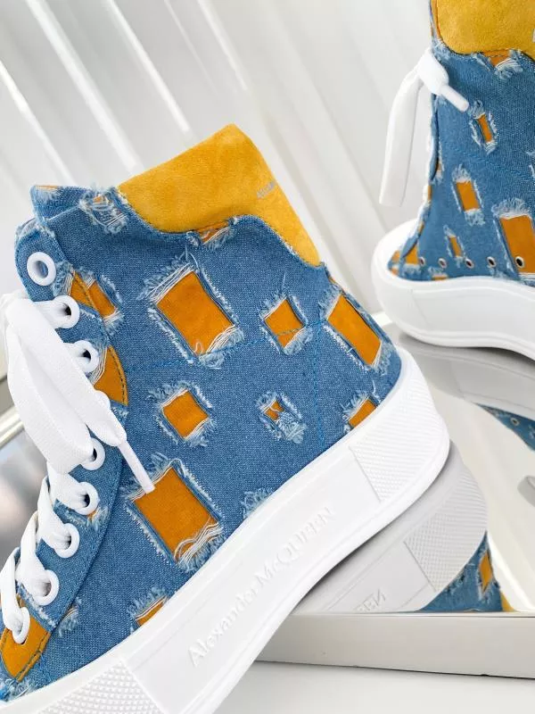 Alexander McQueen High Tops Shoes For Men Versatile 7002
