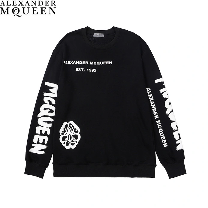 Alexander McQueen Hoodies Long Sleeved For Men Trendy 2984