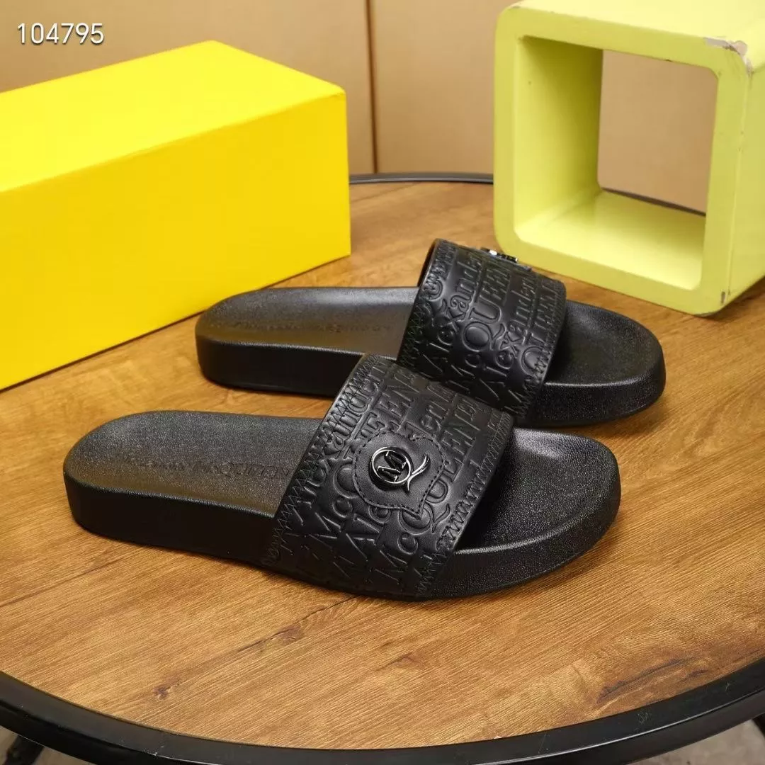 Alexander McQueen Slippers For Men Breathable 7768