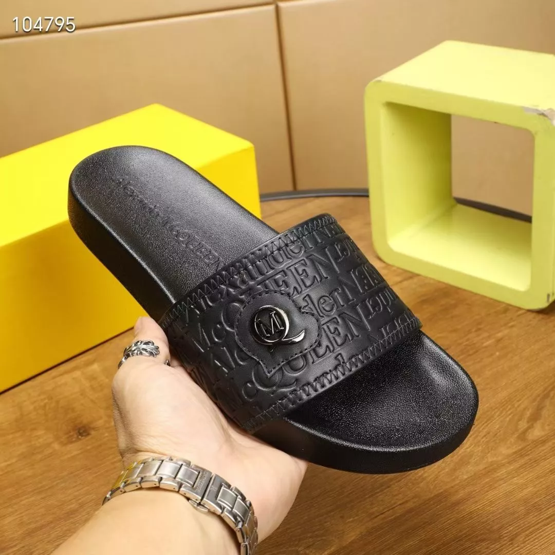 Alexander McQueen Slippers For Men Breathable 7768
