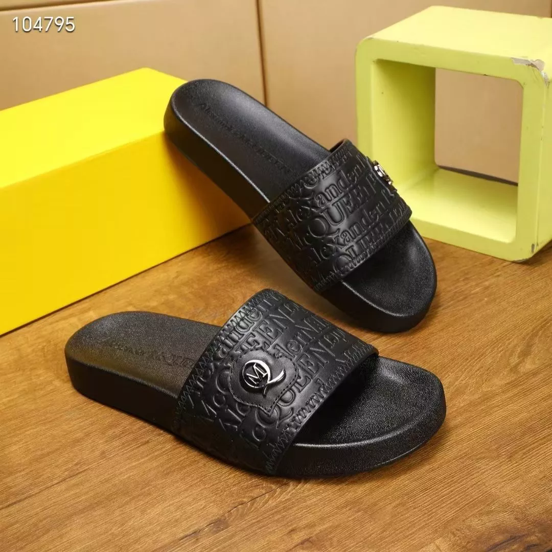 Alexander McQueen Slippers For Men Breathable 7768