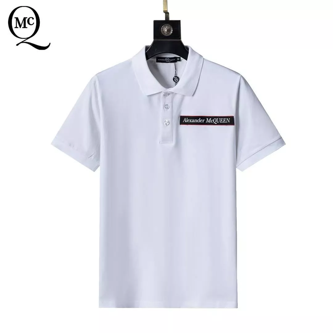 Alexander McQueen T-shirts Short Sleeved For Men Resilient 8080