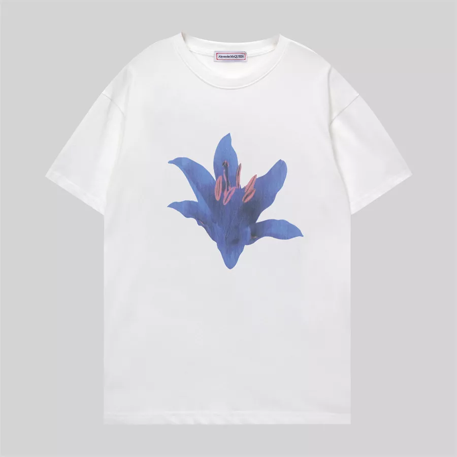 Alexander McQueen T-shirts Short Sleeved For Unisex Classic 3438