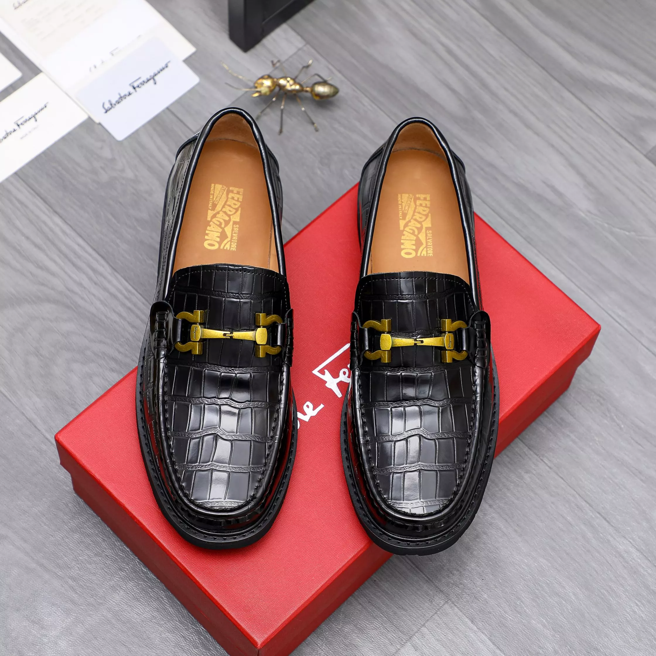 AllSeason 1676 Salvatore Ferragamo Leather Shoes For Men