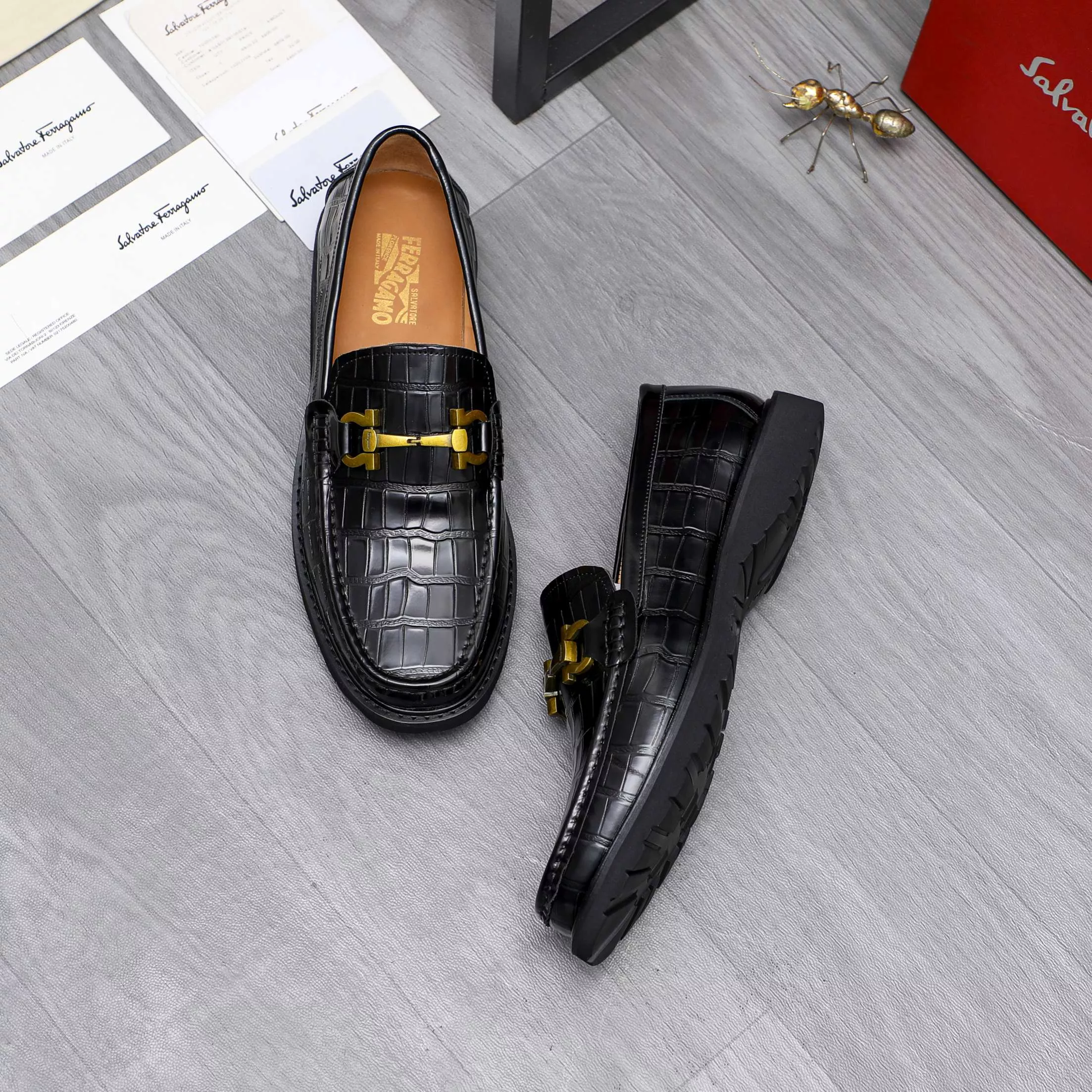 AllSeason 1676 Salvatore Ferragamo Leather Shoes For Men
