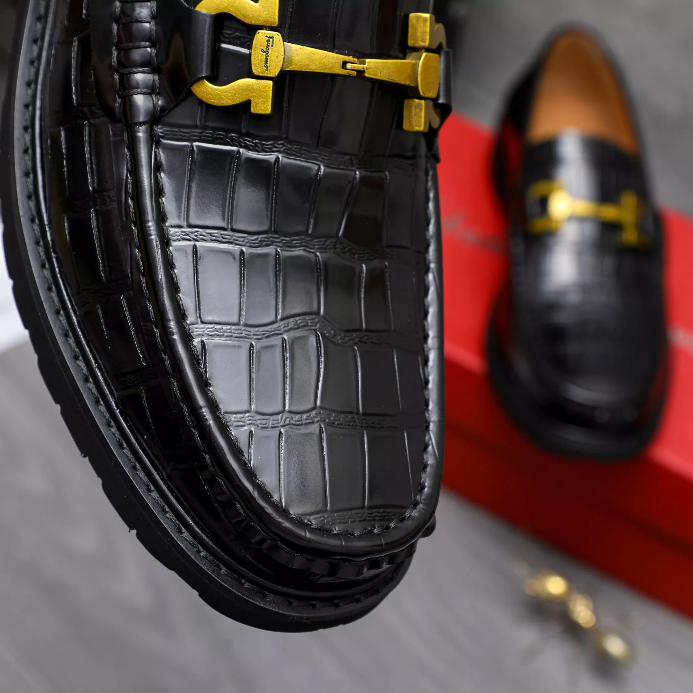 AllSeason 1676 Salvatore Ferragamo Leather Shoes For Men