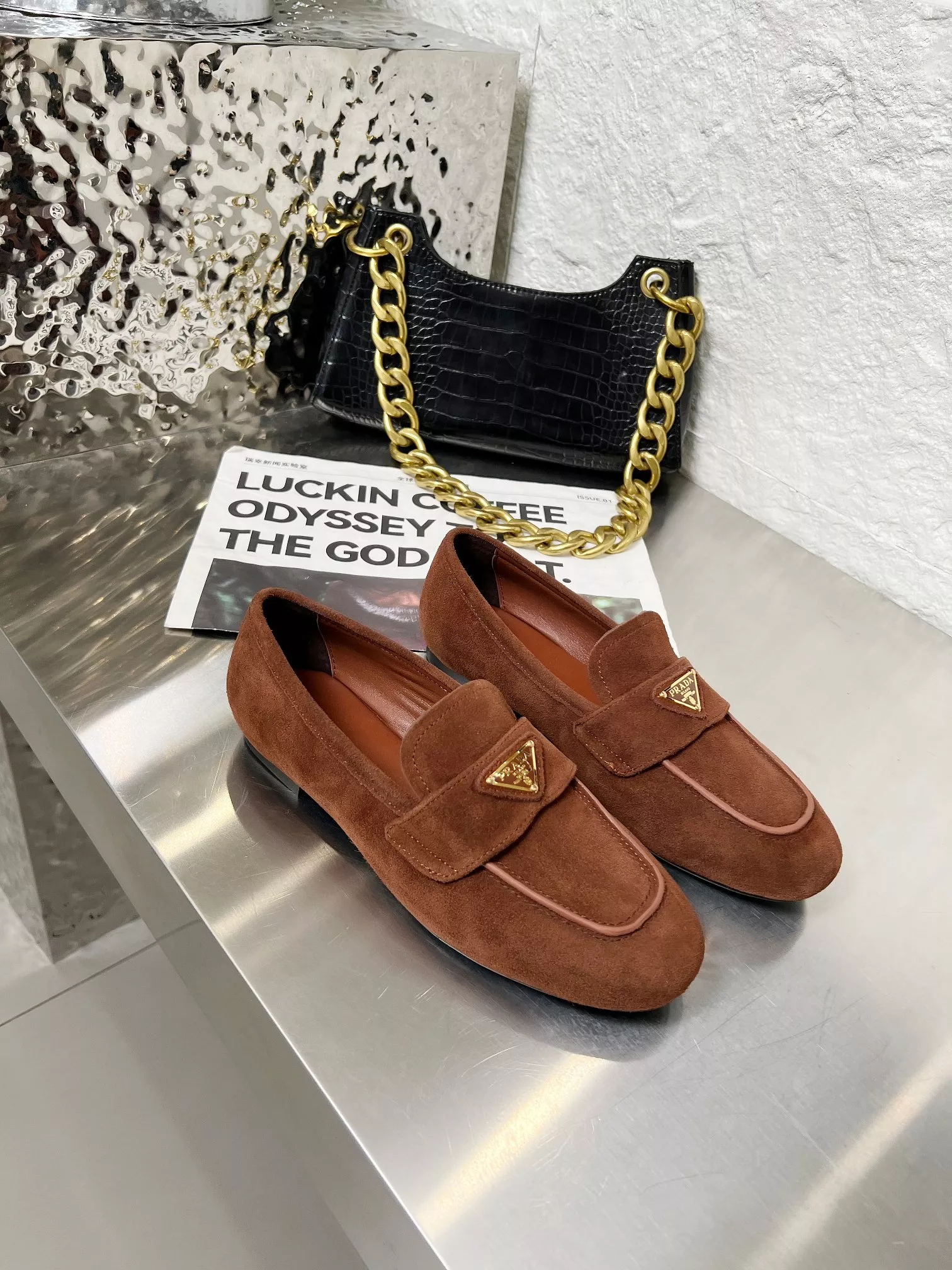 AllSeason 1849 Prada Leather Shoes For Women