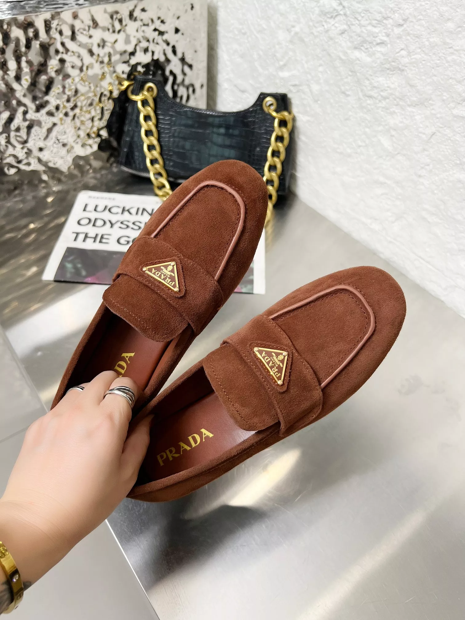 AllSeason 1849 Prada Leather Shoes For Women