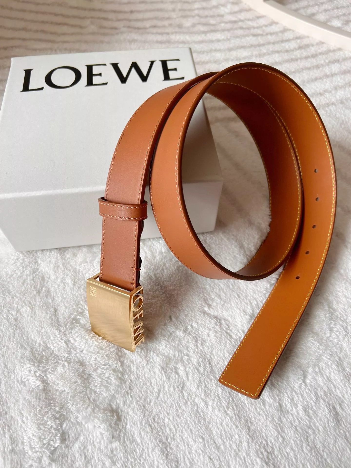AllSeason 2092 LOEWE AAA Quality Belts In 3.5cm For Unisex