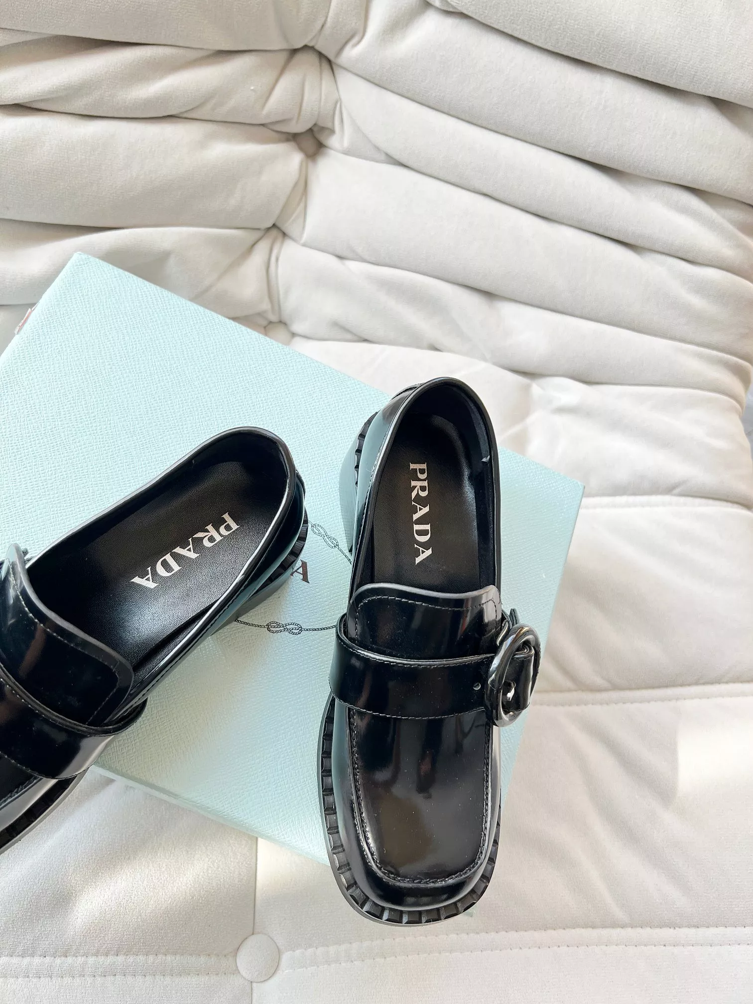 AllSeason 2245 Prada Leather Shoes For Women