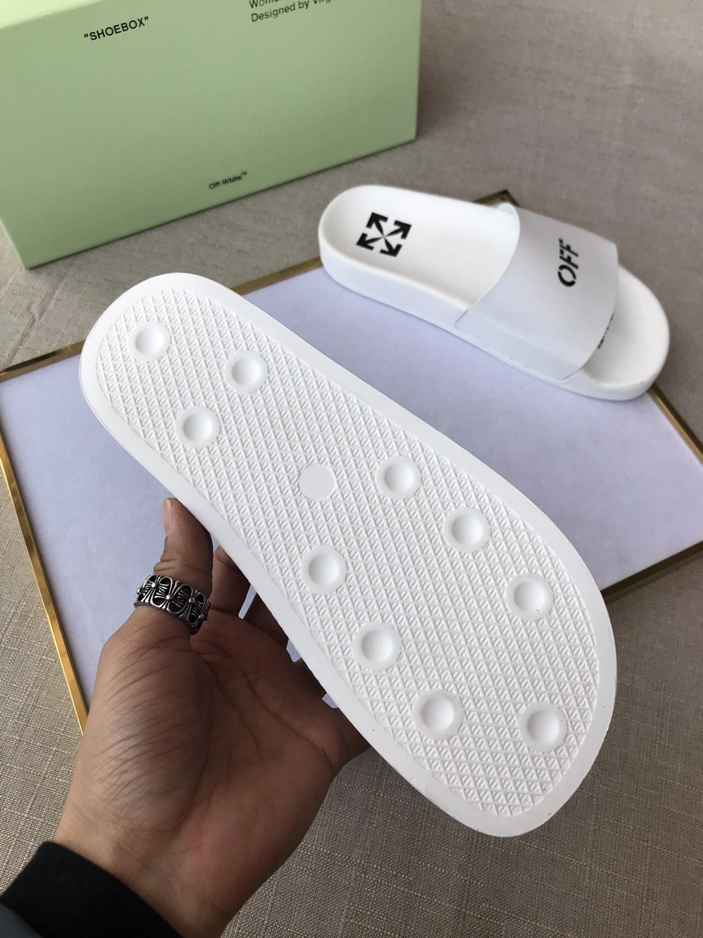 AllSeason 3136 Off-White Slippers For Women