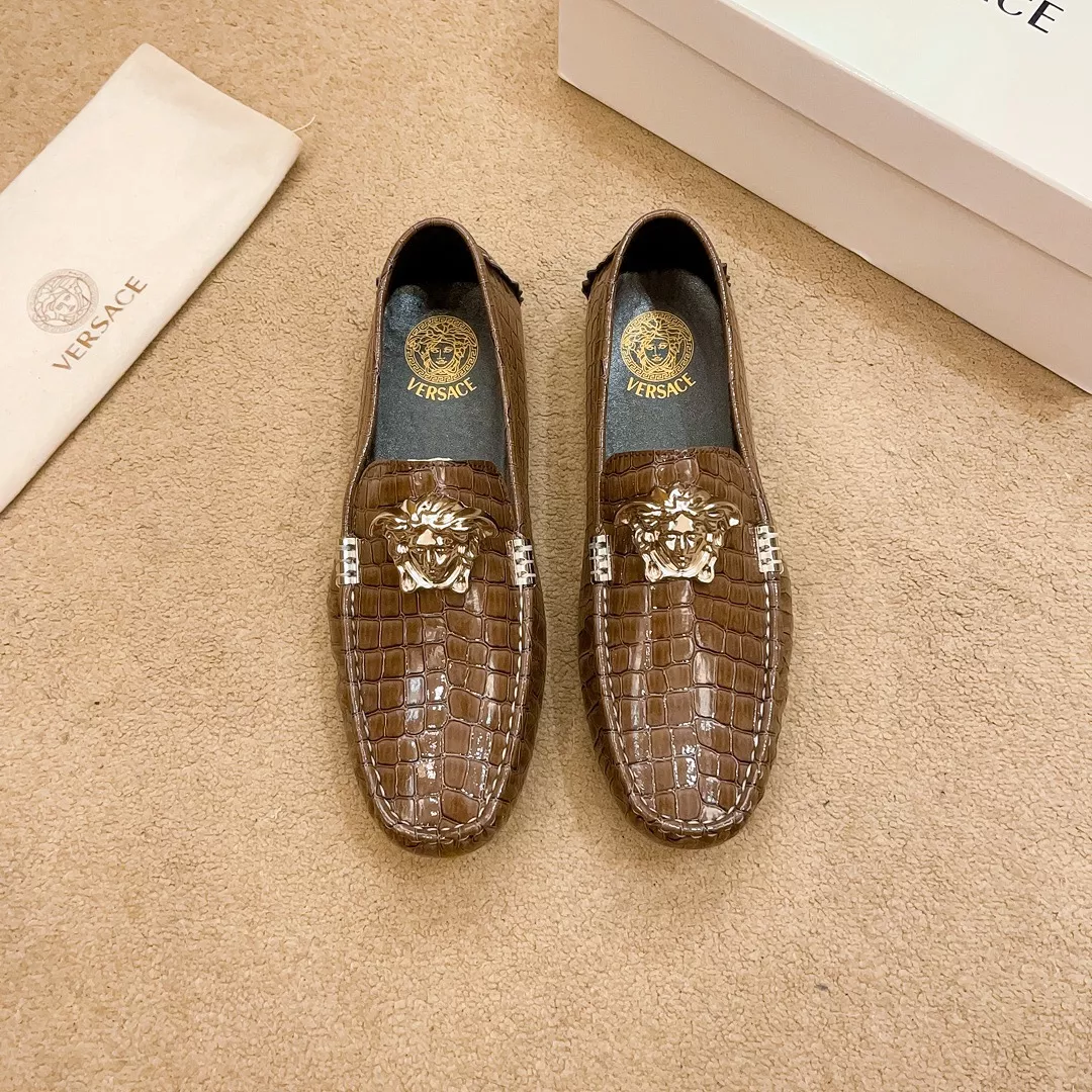 AllSeason 3770 Versace Leather Shoes For Men
